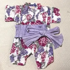 花柄　甚平　帯付き