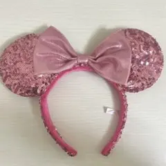 ディズニー　ミニーちゃん　スパンコールカチューシャ