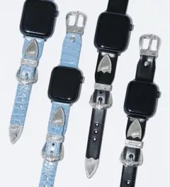 【伊勢丹限定】TOGA TOO ブラックレザー アップルウォッチバンド