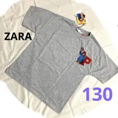 【新品タグ付】ZARA kids パディントン Tシャツ130cm グレー