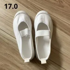 ホワイト スクールシューズ 17.0サイズ 上履き