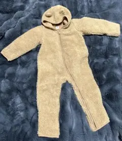 baby GAP クマ耳フード付きボアロンパース カバーオール 12-18ヶ月