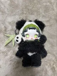 スカルパンダ　lazy panda ぬいぐるみペンダント
