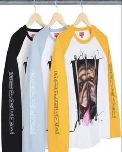 希少]supreme Dog Raglan L/S Top Black - メルカリ