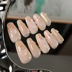 おまけあり KLZ143 ネイルチップ ネイルアート　ネイルパーツ　量産型 M