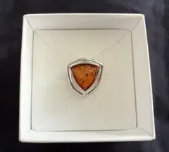 【新品未使用】万博 ポーランド S&A ジュエリーデザイン 琥珀ペンダントトップ