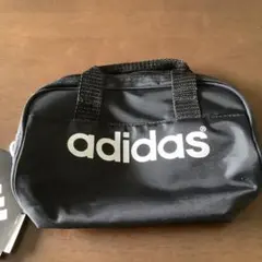 コ*乳様 adidas LOGO TEAM BAG ブラック/ホワイト