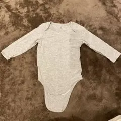 baby GAP グレー 長袖ボディスーツ