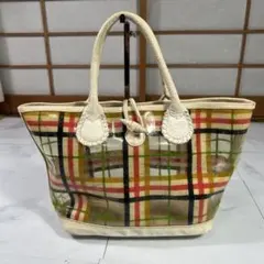 BURBERRY バーバリー ビニールバッグ pvc ホワイトレザーのサムネイル