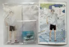 ハイキュー 北信介 文房具カフェ アクリルスタンドキーホルダー＋ポストカード