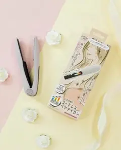 充電式 コードレスヘアアイロン 3段階温度調節 USBケーブル付き