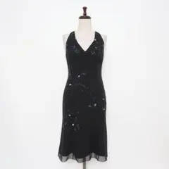 シンシアローリー ビーズ刺繍キャミソールドレス ブラック サイズ1*GD115のサムネイル