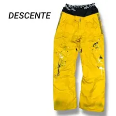 DESCENTE スノーボードパンツ イエロー メンズL スノーボー ボード
