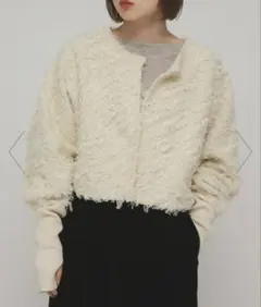 KBF 2WAYフリンジカーディガンのサムネイル