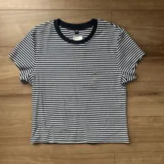 タグ付き新品 ユニクロ ミニボーダーTシャツ 半袖