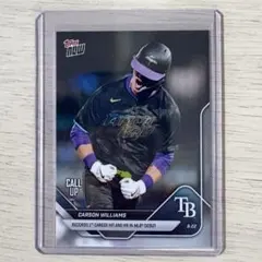 topps now 2025 レイズ カーソンウィリアムズ 初ヒット初ホームラン