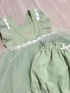 バースデイ コトリ ディズニー ティンカーベル ブルマスーツ ワンピース80