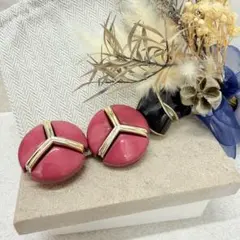 11.940【イヤリング】　レトロ　大ぶり　アクセサリー　ピアス変更可