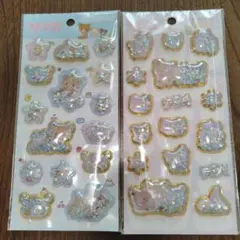 リラックマ キラッとぷくぷくエアーシール 2セット ラメ かわいい