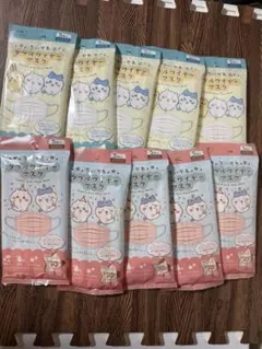 5セット　ダイソー ちいかわ　ダブルワイヤーマスク 5枚入 2種類のサムネイル