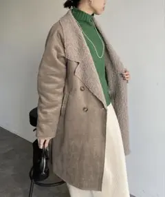 【新品未使用！値下げ】Thevon ゼヴォン ムートンロングコート フリーサイズ