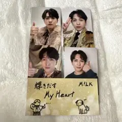 M!LK 爆裂愛してる/好きすぎて滅 特典トレカ ステッカー 吉田仁人セット