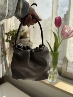 本革　オールハンドメイド　手作り　ハンドバッグ 革の鞄　革のバッグ