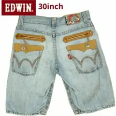 EDWIN エドウィン ライトブルー デニム ショートパンツ サイズ30
