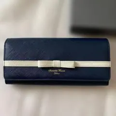 Samantha Thavasa Deluxe 長財布 ネイビーのサムネイル