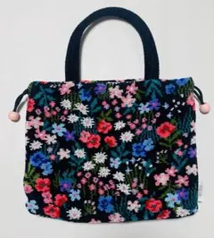 本日限定価格【未使用】フェイラー　ミュルミュール　手付き巾着　西宮阪急限定　黒