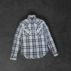 RRL ダブルアールエル 開襟シャツ チェック 長袖シャツのサムネイル