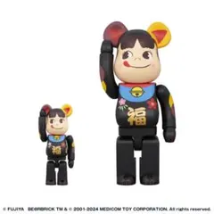 当選品 BE@RBRICK 招き猫 ペコちゃん 福 黒 100% & 400% 2026年最新】BE@RBRICK 招き猫 400% -ペコちゃんの人気アイテム - メルカリ