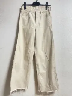 Ungrid ベージュ ワイドレッグデニム ワイドパンツ