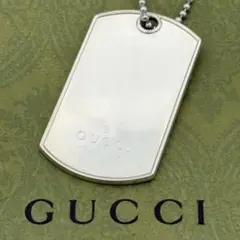 木村拓哉着用 GUCCI ドッグタグ ダブルプレートネックレス シルバー925 GUCCI ドッグタグ キムタク着用 - メルカリ