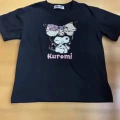 クロミ スパンコール 半袖Tシャツ ブラック