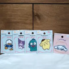 パイルワッペン　サンリオ　クロミ　ハンギョドン　ポムポムプリン　シナモロール