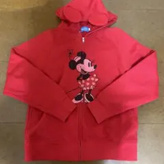 東京ディズニーリゾート ミニーマウス パーカー Lサイズ 赤