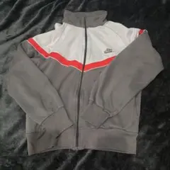 Nike ジップアップトレーナー S グレー/レッド