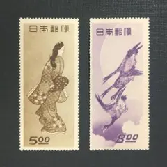 ＜銭単位切手＞　趣味週間記念切手 昭和23年 銭単位切手 見返り美人 銭単位切手＞ 趣味週間記念切手 昭和23年 銭単位切手 見返り美人 銭