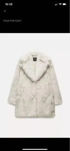 ZARA フェイクファーコート