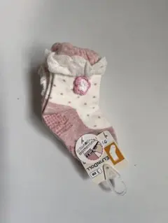 新品　ELFINDOLL ベビー靴下 9~14cm 3足set