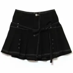 ANDMARY Kika button mini skirt ブラック　s