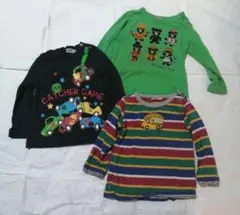 ミキハウス ダブルB 長袖Tシャツ 3枚セット