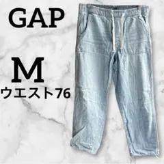 美品⭐️GAP 【M】ウエスト78⭐️ライトブルー イージージーンズ　ウエストゴム