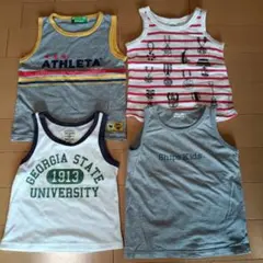 男の子向けタンクトップ4枚セット110cm