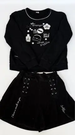 メゾピアノ トレーナー 黒 160 Lサイズ おまけ付き