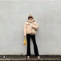 Sea Room Lynn ECOスエードDAILYフレアパンツ ブラック M