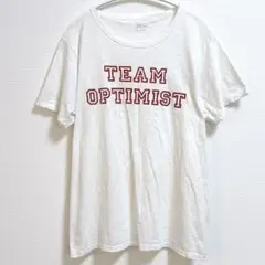 ジェイクルー カレッジ ロゴＴシャツ クルーネック 半袖 L 白 赤 綿のサムネイル