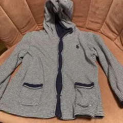 ポロ　ラルフローレン　パーカー　カーディガン　リバーシブル　ボーダー