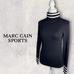 MARCCAIN/タートルネック ライン入り プルオーバー セーター